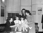 Lieutenant George Sanford and wife, children and Mrs. Phillips