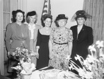 Gold Star Mothers: Mrs. F. R. Lanham, Mrs. A. L. Burt, Mrs. Fred. H. Head, Mrs. Ann Carnes and Mrs. Fay Powell