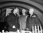 Amon Carter, center, and officers at banquet