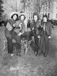 Texas Christian University (TCU) Ranch Week. Misses Wanda Pearson, Jodelle Holden, Mary Belle Elliott and Lottie Owens