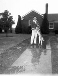 Charles Hoffman and his dog, "King"
