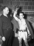 Referee Sully Montgomery with Golden Gloves boxer Bobby Woods