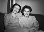Left to right, Mrs. Firtzi Wolf and Miss Helen Brand.