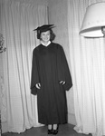 Frances Butler in her cap and gown