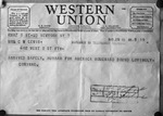 Telegram from Mrs. Corinne Lewis McLuhan