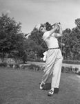 Golfer Vernon DeWitt