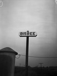 Bisbee, Texas. Sign showing flag station, "Bisbee"