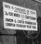 Fort Worth Star-Telegram and Amon G. Carter Foundation European Friendship Relief Fund