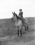 Fern Sawyer and her horse by Frank Reeves Sr.