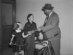Children Receiving Bicycle License Plates