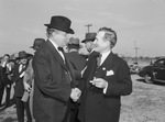 Rayburn homecoming celebration. Left to right, Senator Connally and Myron G. Blalock of Marshall, Texas.