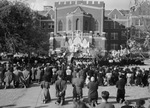 Catholics celebrating the Feast of Christ, the King, on the Our Lady of Victory Campus