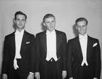Escorts of the Assembly Ball Debutantes: Pevril O. Settle Jr., Marshall H. Kennady Jr., and Craton Pitner by Ray Cox Studio