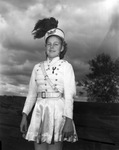 Golda Faye Batson, drum major for the Normangee High School Band