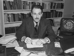 Rabbi Samuel D. Soskin of Temple Beth-El, at his desk