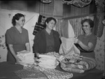 Riverside Methodist Church Bazaar goes (left to right) Mrs. Charles Turner, Mrs. J. I. McNiel, and Mrs. Charles Thomas