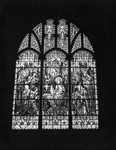 Christmas photograph of the oldest stained glass window at Saint Andrews Episcopal Church, Fort Worth, Texas