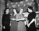 Left to right, Mrs. Paul H. McDermott, Miss Alice McDermott, Miss Jerry Goodrich and Mrs. R. D. Goodrich