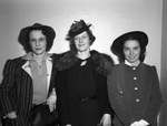(Left to right) Mrs. Fain Reynolds, Mrs. Forrest L. Park, and Mrs. Frank Bass