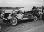 Wrecked automobile of Henry T. Ballard