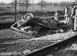Sidney Cecil Fisher's demolished automobile