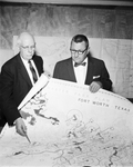 S. Herbert Hare and Hamilton Hittson with plan for park development of Ridglea area