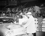 Dick McDonough and William Kayden at Chevy Show rehearsal by George Smith