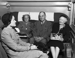 Ethel Benson, Katrine Deakins, J. M. North Jr. and Mrs. North, off to New York