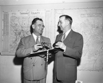 W. J. Tuck and Reed Stewart at tax office