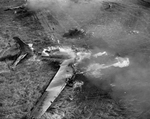 Wreckage of Superfortress B-29 plane near Carswell Air Force Base by John Mazziotta