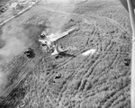 Wreckage of Superfortress B-29 plane near Carswell Air Force Base by John Mazziotta