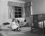 Interior design of home nursery at the home of Robert L. King