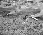 Wreckage of Superfortress B-29 plane near Carswell Air Force Base by John Mazziotta