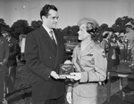 Robert F. Ladd, and Doris Caldwell, ROTC sponsor