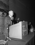 Amon Carter shown speaking at Dallas convention of the Texas & Southwestern Cattle Raisers Association