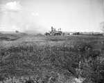 Wreckage of Superfortress B-29 plane near Carswell Air Force Base
