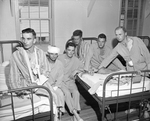 Six of the eight survivors of the Superfortress B-29 crash near Indian Oaks, Texas