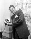Ronald Reagan during visit to Fort Worth