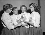 Kennedale cheerleaders Patsy Pearce, Rosie Pearce, Susie Winsett, and Betty Roberts