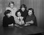 Mmes. Roy G. Norman, Foster B. Thompson, and Gus Bates Jr., and standing, left to right, Mmes. A. Foy Curry Jr. and Ray Norman
