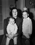 Mrs. William B. Murray, with children Tommy and Michael