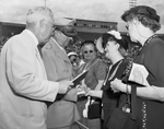 General Douglas MacArthur greeting Gold Star Mothers