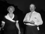 Ranch & Farm. Series on Hereford Association dinner at the C. S. Hutchison Ranch near Godley. Mr. and Mrs. Hutchison