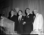 Left to right, William M. Berry, George E. Haddaway of Dallas, Charles Rose of Roseland, Arkansas and Amon Carter