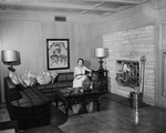 Mrs. George B. Miller in family room