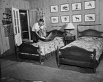 J. B. Barker III in bedroom