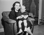 Mrs. Byron H. Smyth with son, Kirby