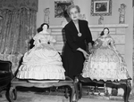 Mrs. M. K. Witt with doll collection