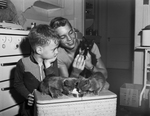 Jan Michael Payne, and Buddy Gilchrest with kittens