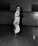 John Wakefield Practicing Fencing Moves
